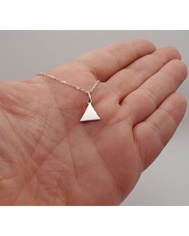 pendentif triangle demi pouce en argent 1