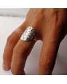 Bague croix occitane en argent