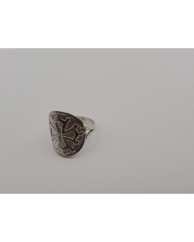 bague croix du Languedoc en argent 1