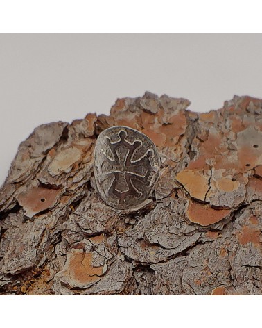 bague croix Languedoc Roussillon en argent