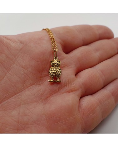 Pendentif hibou en or 1