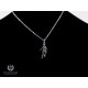 pendentif joueur de foot en argent
