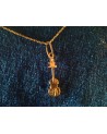 Pendentif violon en or