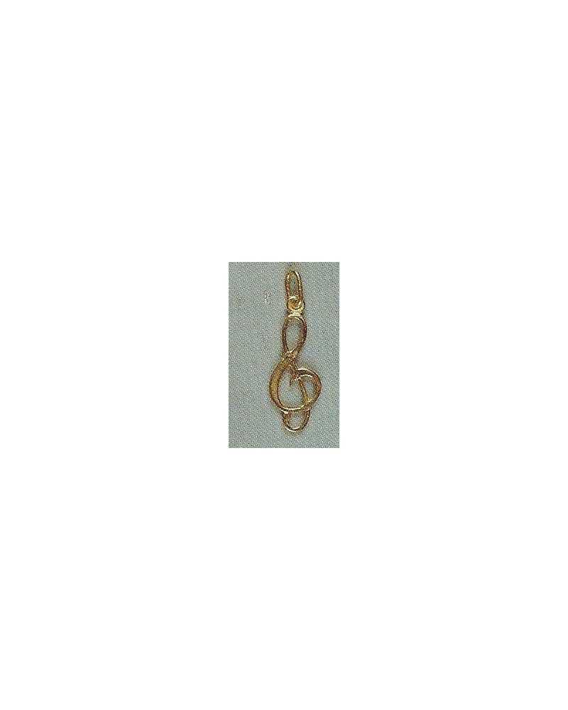 Pendentif clef de sol en or