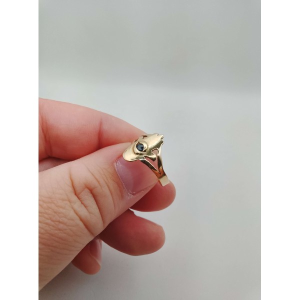 Bague orientale  khamsa en or