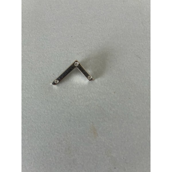 Pendentif équerre en or