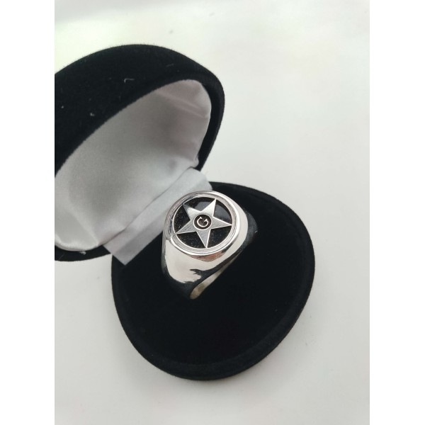 Chevalière artisanale maçonnique