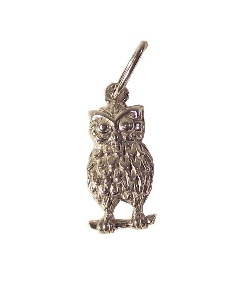 bijou hibou en argent