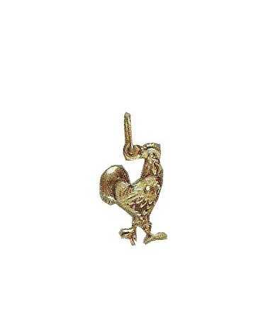 Pendentif coq en or