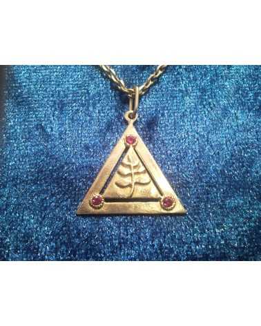 Pendentif triangle en or