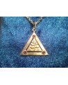 Pendentif triangle en or