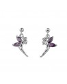 boucle d'oreille elfe améthyste
