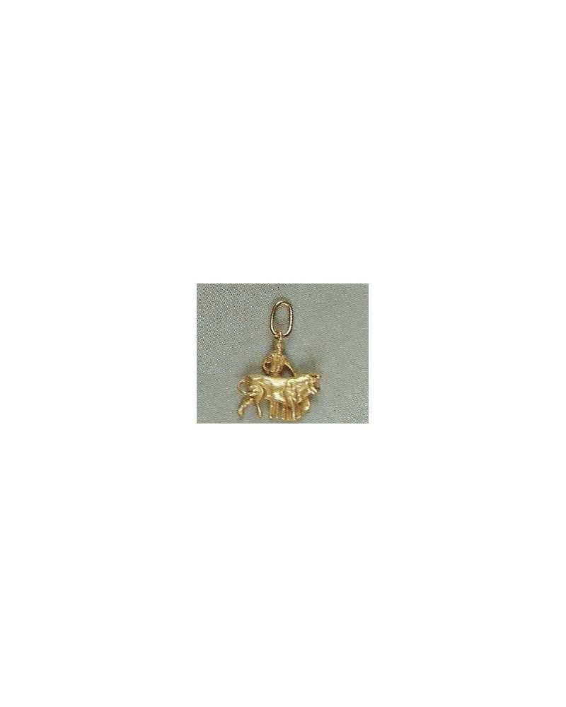 Pendentif taureau avec toréador