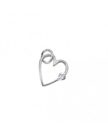 pendentif coeur oxyde