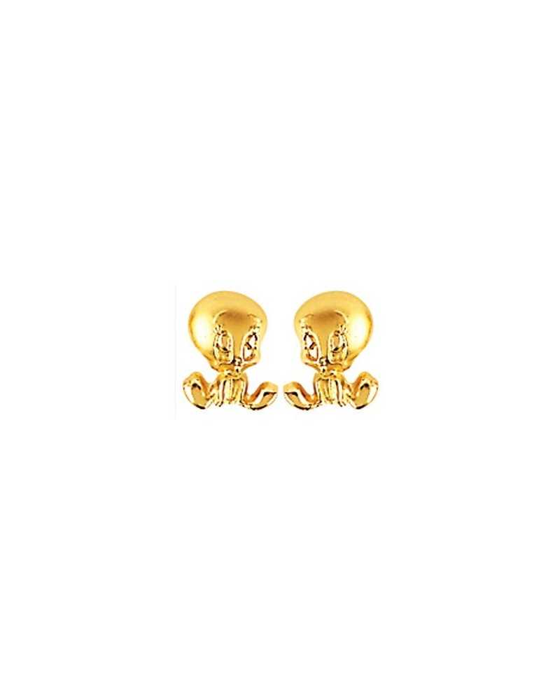 boucles d'oreilles titi or