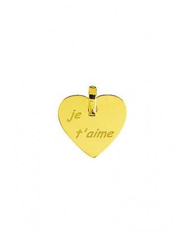 Pendentif Coeur je t aime