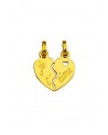 Pendentif Coeur je t aime en or