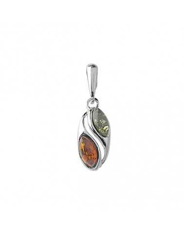 Pendentif Ambre Argent