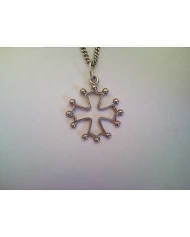 pendentif grande croix du languedoc strillée