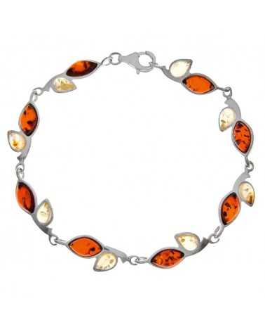 Bracelet Ambre Argent 925/1000 rhodié