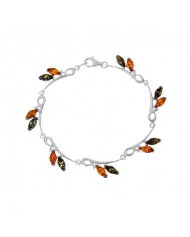 Bracelet Ambre Argent 925/1000