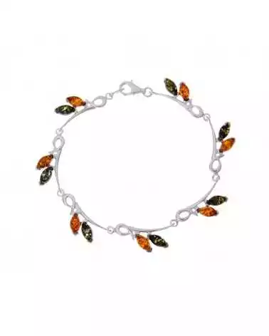 Bracelet Ambre Argent 925/1000
