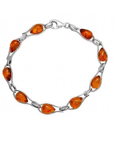 Bracelet Ambre Argent 925/1000