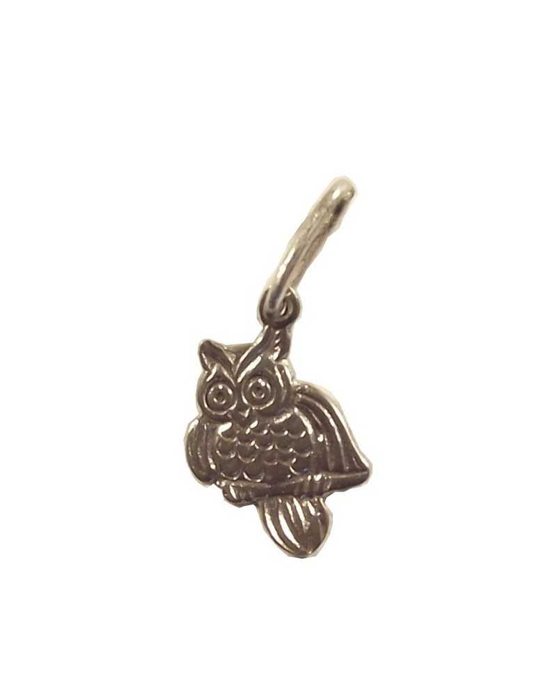 pendentif hibou en argent