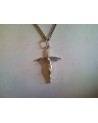 Pendentif croix papale en argent