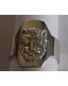 Chevalière zodiaque du signe du lion en argent