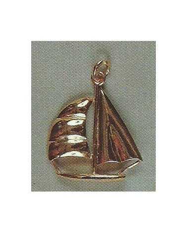 Pendentif bateau en or