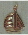 Pendentif bateau en or