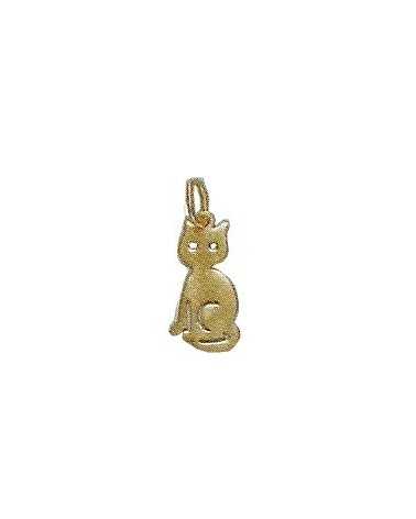 Pendentif chat en or