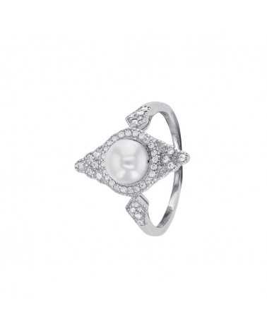 bague amande argent 925/1000