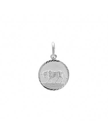 Médaille zodiaque taureau en argent