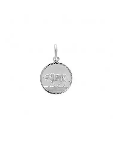 Médaille zodiaque taureau en argent