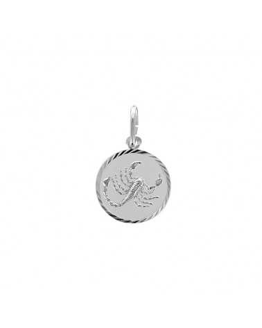 Médaille zodiaque scorpion en argent