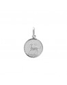 Médaille zodiaque sagittaire en argent 925 /1000 rhodié