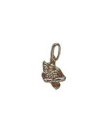 Pendentif hibou en or