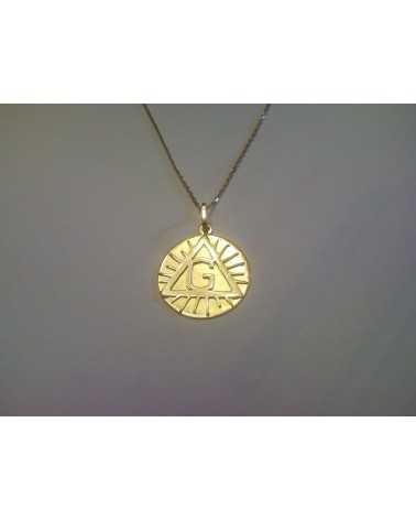 médaille triangle soleil G