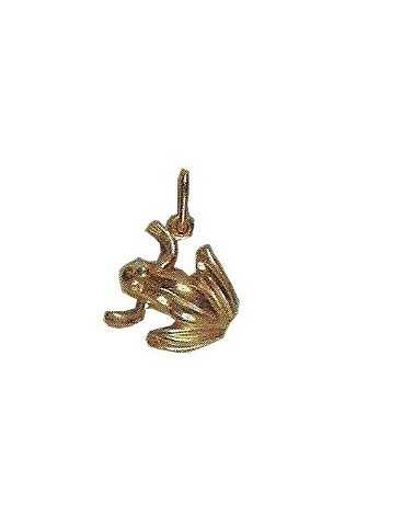 Pendentif grenouille en or