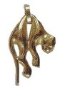 Pendentif panthère or