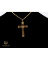 Pendentif grande croix étoile en or