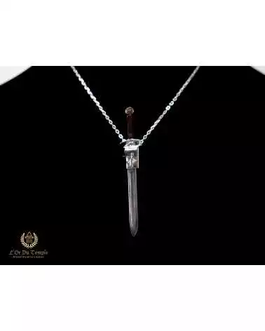 Pendentif épée en argent et Ambre