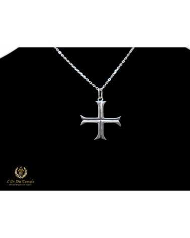 Pendentif croix templière en argent