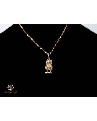 Pendentif hibou en or